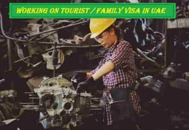 work on tourist visa in uae