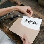 Employee giving resignation in UAE