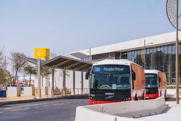 RTA Bus on the way in dubai